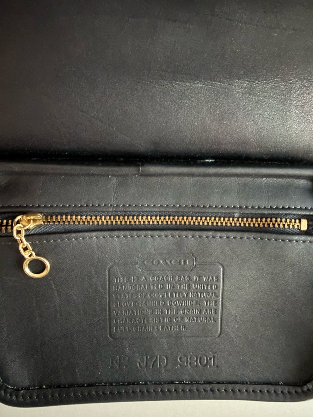 Vintage Coach  Equestrian  Flap Black Leather Crossbody Bag - Picture 13 of 16